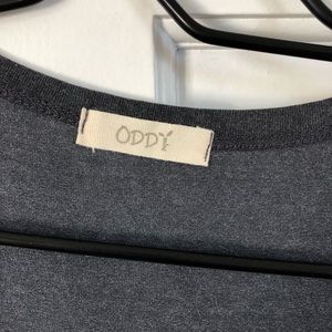 ODDY Tops - Grey tie neck top ODDY Tops - Grey tie neck top